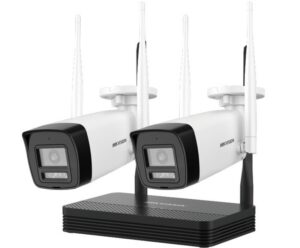 Kit de Seguridad WiFi Hikvision NKS424W0H – 2 Cámaras 4MP + NVR 4CH