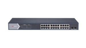 Switch PoE Hikvision DS-3E1526P-SI 24 Puertos Gigabit 370W Administrable
