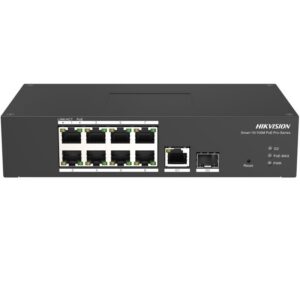 Switch Industrial Hikvision DS-3T1310P-SI/HS 8 PoE + Fibra -30°C a 65°C