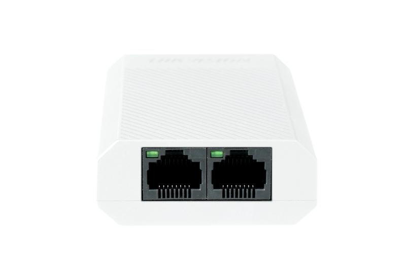 Extensor PoE Hikvision DS-3E0103DP-E/R | 1 IN + 2 OUT Puertos 30W