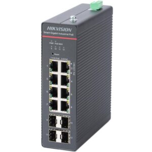 Switch Industrial Hikvision DS-3T1512HP 8 PoE + 4 SFP – Hi-PoE 90W