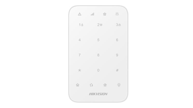 Teclado Inalámbrico Hikvision AX PRO DS-PK1-E-WB – Control Total 433MHz