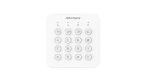 Teclado Inalámbrico Hikvision DS-PK201B-WB para Alarmas AxHub