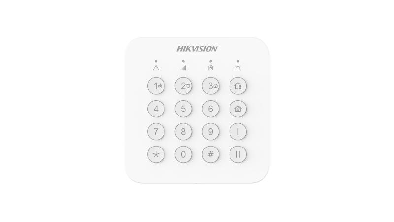 Teclado Inalámbrico Hikvision DS-PK201B-WB para Alarmas AxHub