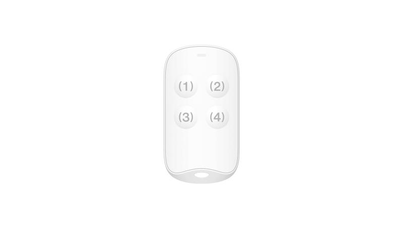 Control Remoto Inalámbrico Hikvision DS-PC2002-WBCKV para Alarma AX Home