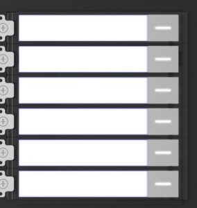 Módulo de Botones DS-KD-KK Hikvision | 6 Etiquetas IP65 Pro Series