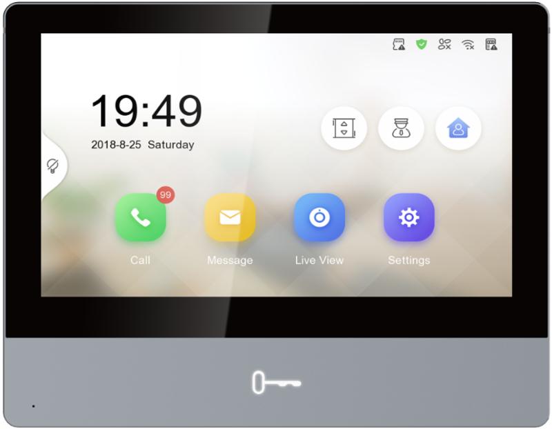 Monitor Interior Video Portero IP Hikvision DS-KH8350-WTE1 7″ WiFi Touch