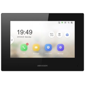 Monitor Interior Videoportero IP Hikvision DS-KH6320-LE1-B 7″ Touch PoE
