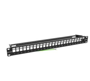 Panel de Parcheo Hikvision 24 Puertos 1U Rack 19″ DS-1CP0P24-1U