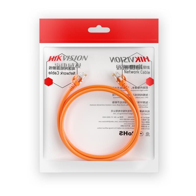 Cable de Red Cat 6 Hikvision DS-1NP6UEC0 – Patch Cord 0.5m Cobre Puro