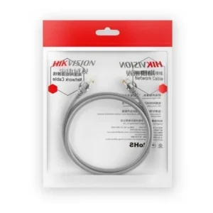Cable Patch Cord Hikvision Cat 6 UTP – 2 Metros Gris – Cobre Puro Gigabit