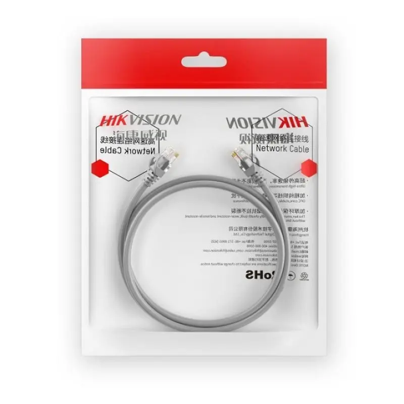 Cable Patch Cord Hikvision Cat 6 UTP 10m – Cobre Puro | DS-1NP6UEC0