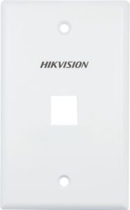 Faceplate Hikvision DS-1FPA1-A – 1 Puerto Blanco con Cubierta Deslizante