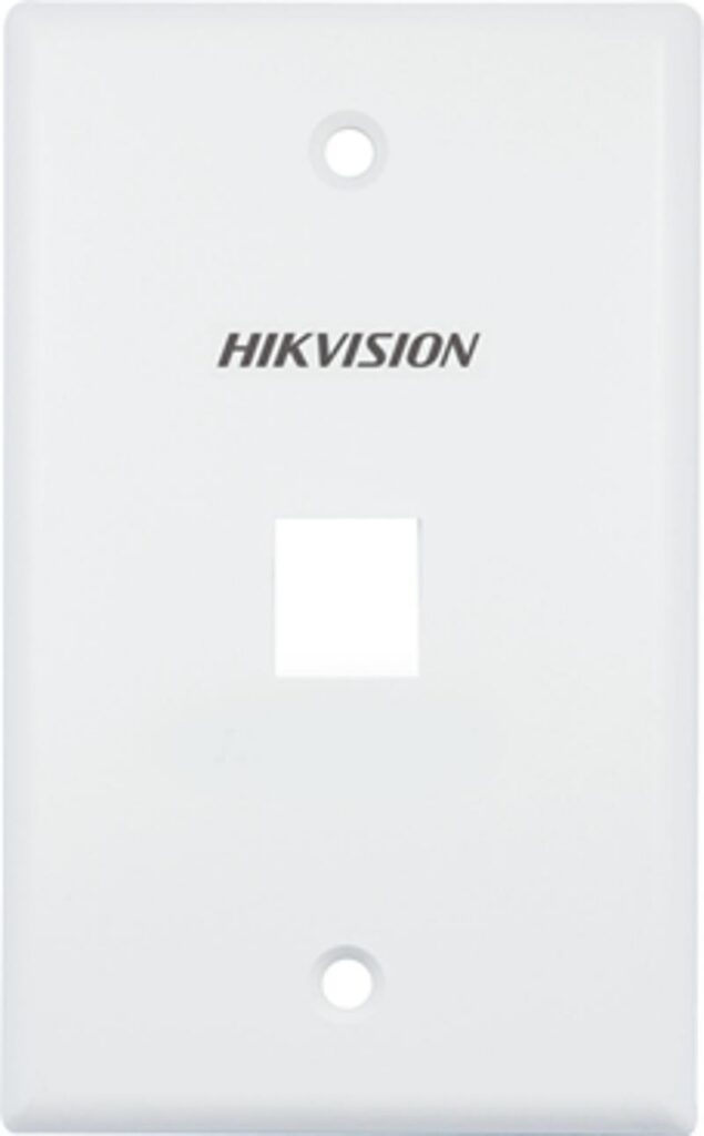 Faceplate Hikvision DS-1FPA1-A – 1 Puerto Blanco con Cubierta Deslizante