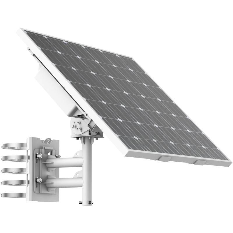 Kit Panel Solar Hikvision 80W + Batería 360Wh para Cámaras de Seguridad IP