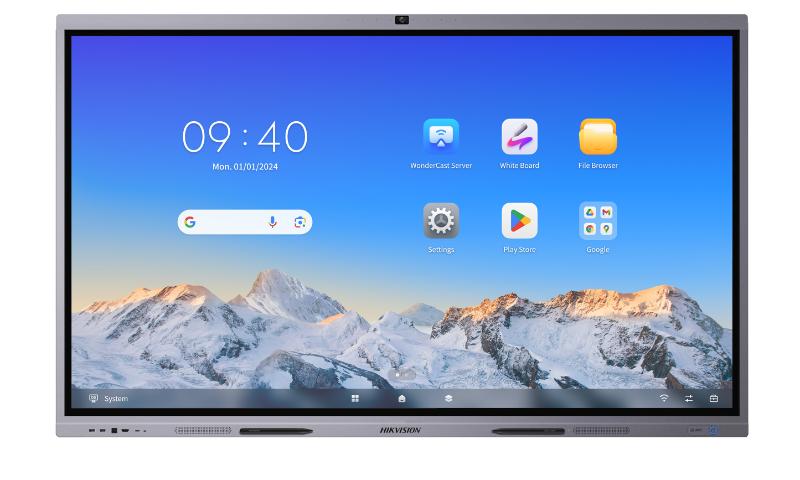 Panel Interactivo Hikvision 86″ 4K Android 14 – DS-D5C86RB-B | Serie D5C