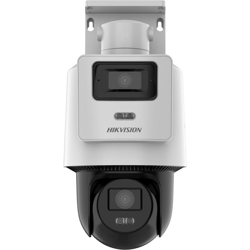 Cámara IP Dual Hikvision 4MP PTZ con Smart Hybrid Light y Audio DS-2SE2C400MWG-E