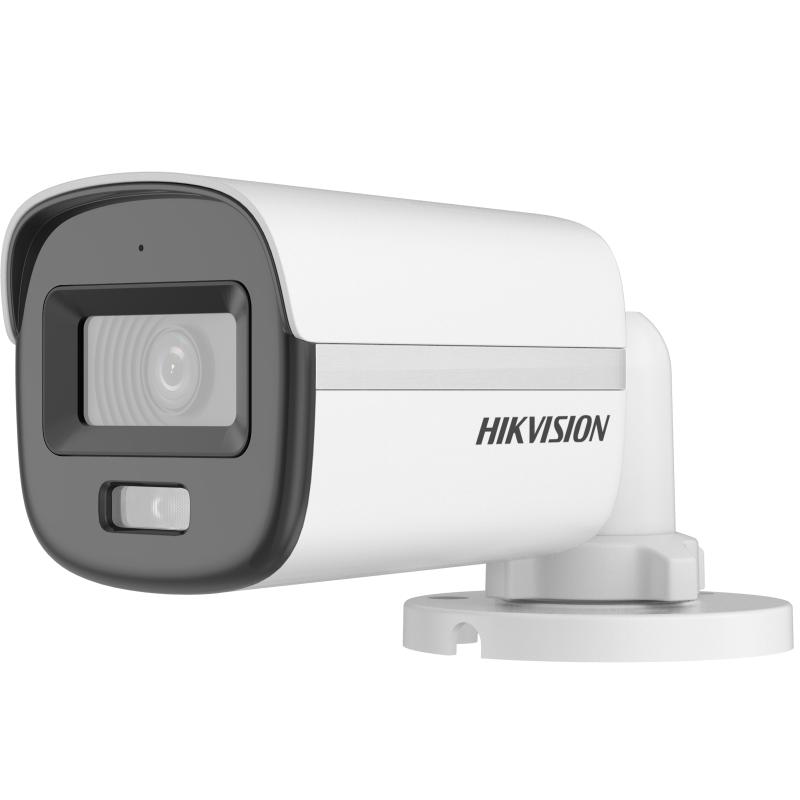 Cámara Hikvision ColorVu 2MP DS-2CE10DF0T-LFS Audio 24/7 Color Exterior