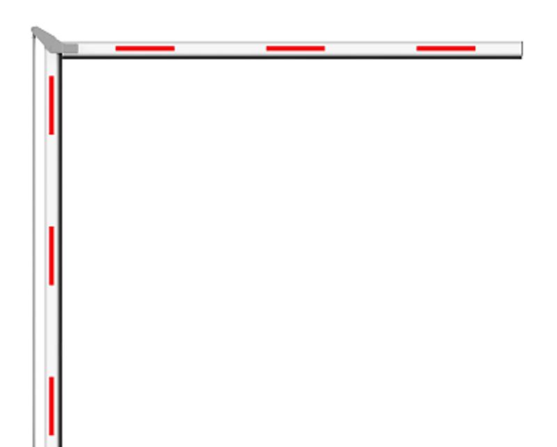 Brazo Vehicular Hikvision DS-TMG002-5 – Barrera Curva de Aluminio 4m