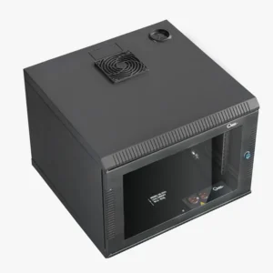 Rack de Pared Quest GC-2048 9U Puerta de Vidrio Negro