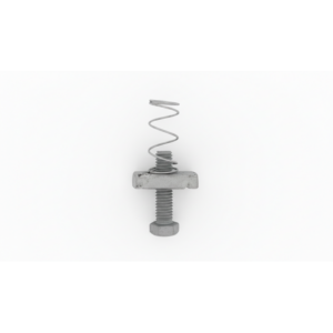 Tuerca Mordaza 3/8″ con Resorte y Tornillo 1-1/2″ Galvanizado