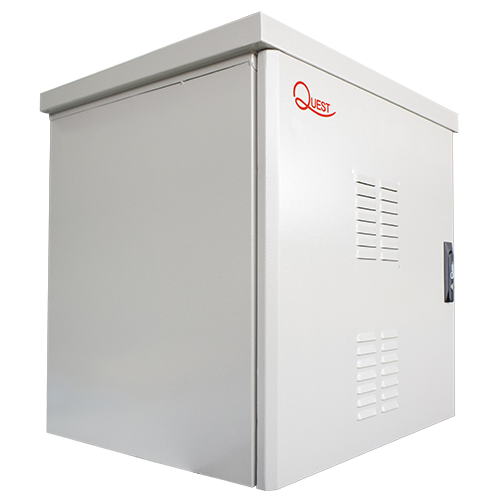 Gabinete Exterior Quest CE-2719 12RU NEMA 3R para Poste o Pared