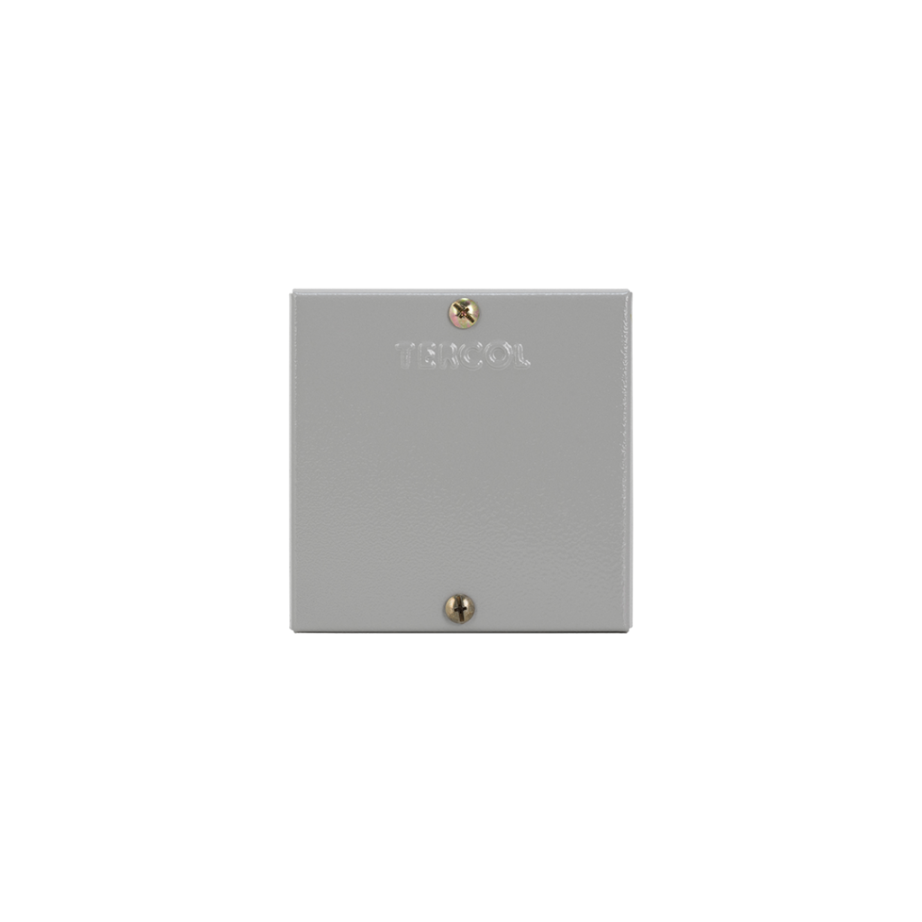 Caja de Empalme 12x12x5 cm Tapa Lisa Gris – Tercol CJ412L