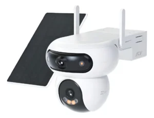 Kit Cámara Exterior Doble Lente con Batería y Panel Solar HB90 | EZVIZ