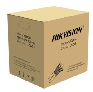 Cable UTP Cat 5E Hikvision DS-1LN5EUSL5 305m Cobre Sólido LSZH Blanco