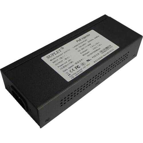 Inyector PoE Hikvision DS-2PA6000-POE 60W Gigabit IEEE 802.3at/af