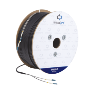 LINKEDPRO EF-300-LC – Carrete Fibra Óptica Monomodo LC-LC Duplex 300m