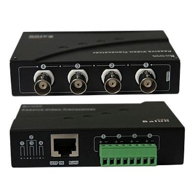 Video Balun Pasivo 4 Canales HD 3 en 1 Sequoia - Power/Video/Data