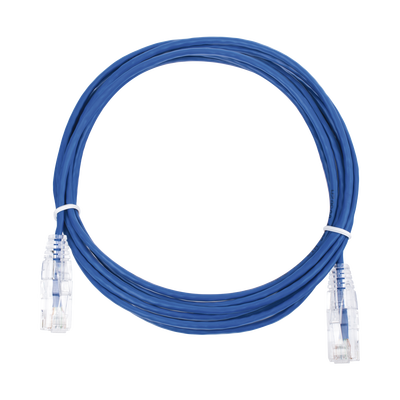 Cable Patch Cord UTP Cat6 Slim 3m Azul 28AWG LINKEDPRO LP-UT6-300-BU28