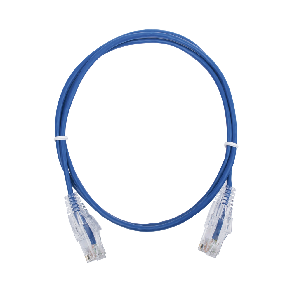 Cable Patch Cord UTP Cat6 Slim 1m Azul 28AWG – LinkedPro