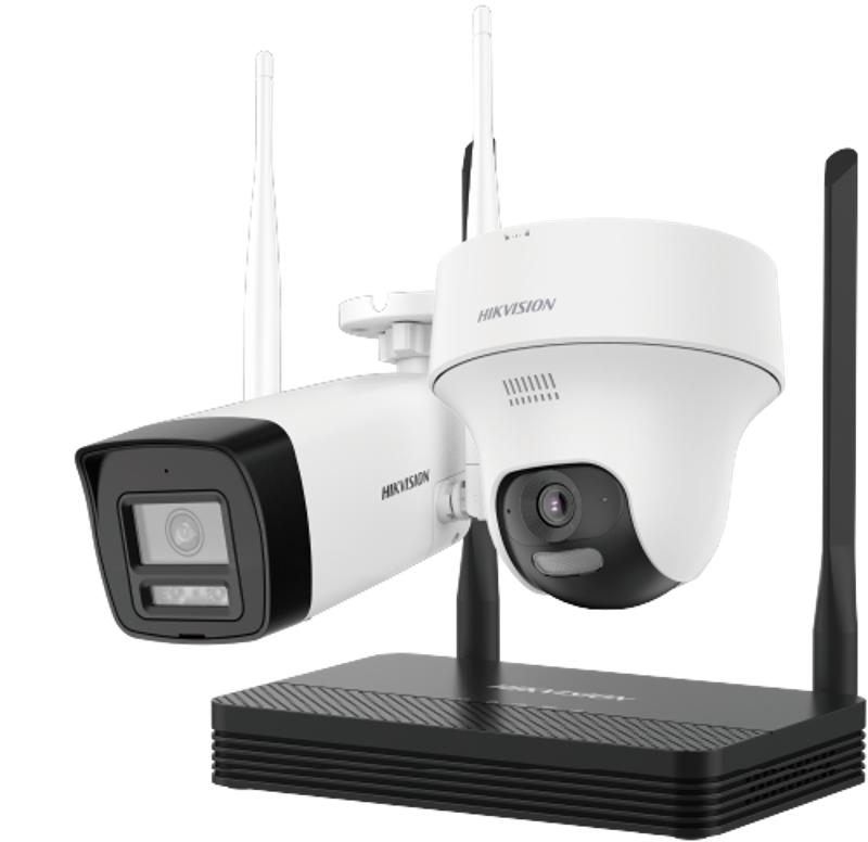 Kit de Cámaras WiFi Hikvision 2MP con Grabador NVS y App Hik-Connect