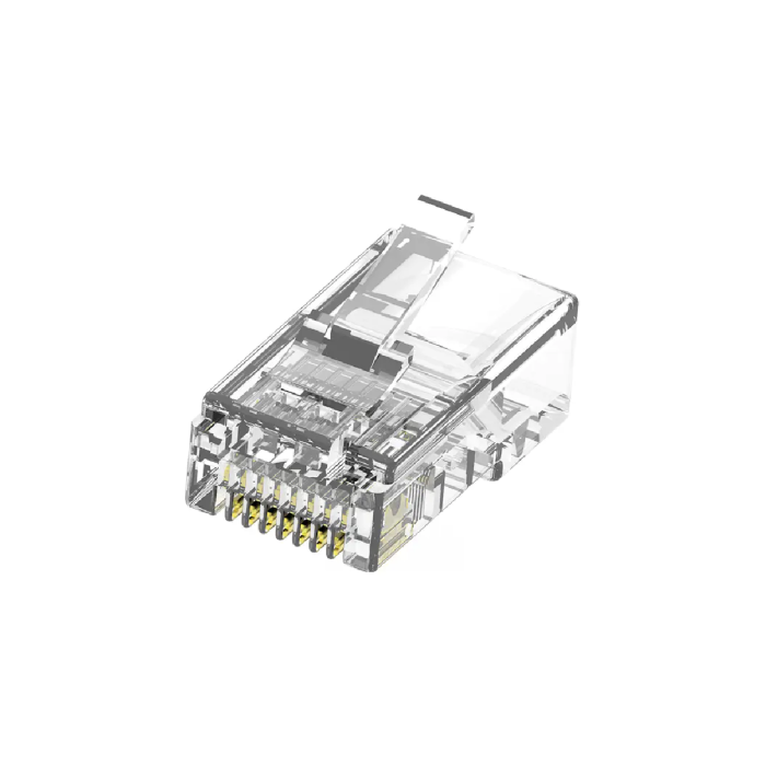 Conector Plug RJ45 Cat 5e UTP – Sequoia – 8 Pines para Cableado de Red