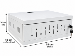 Rack Especial 2UR para DVR 16 Canales – 14x52x40cm Blanco