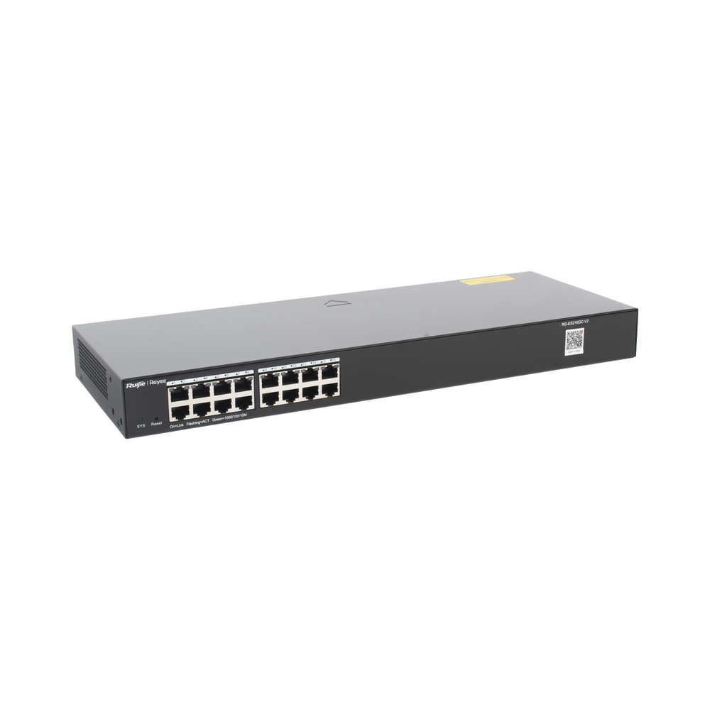 Switch Ruijie RG-ES216GC-V2 – 16 Puertos Gigabit Smart Cloud Managed