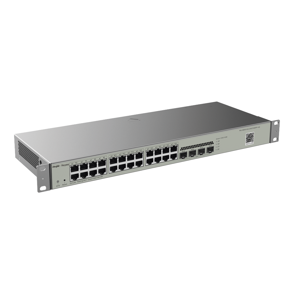 Switch Ruijie RG-NBS3100-24GT4SFP-V2 Layer 2 Cloud Managed 28 Puertos