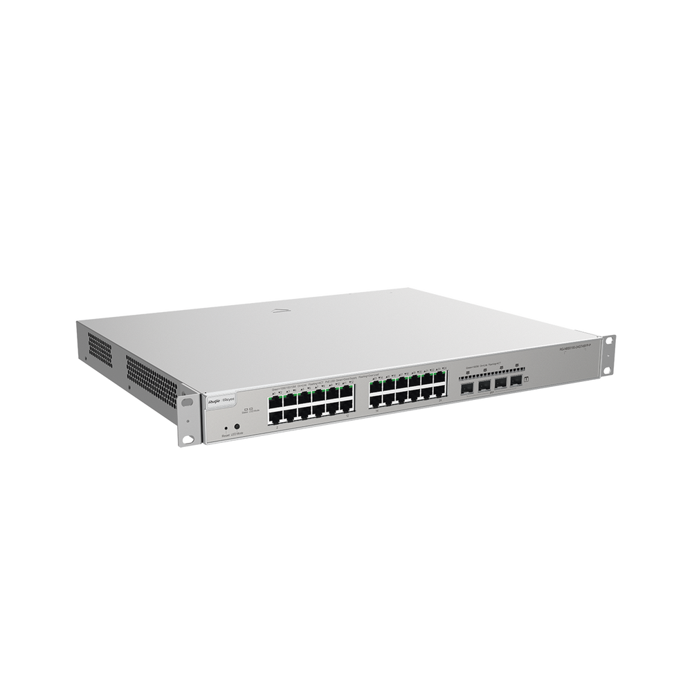Switch Ruijie Layer 3 24 Puertos Gigabit PoE+ 370W | RG-NBS5200-24GT4XS-P