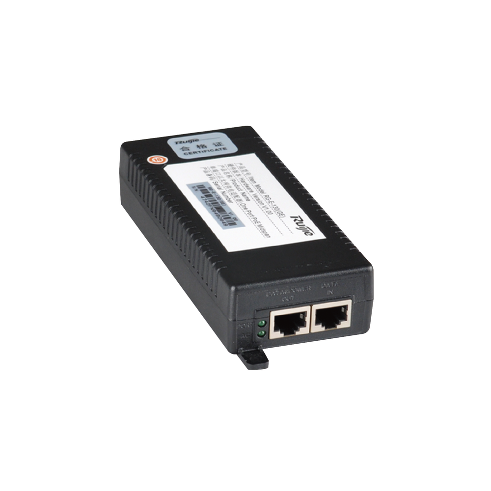 Inyector PoE Ruijie RG-POE-AT30 Gigabit 30W – Power over Ethernet 802.3at