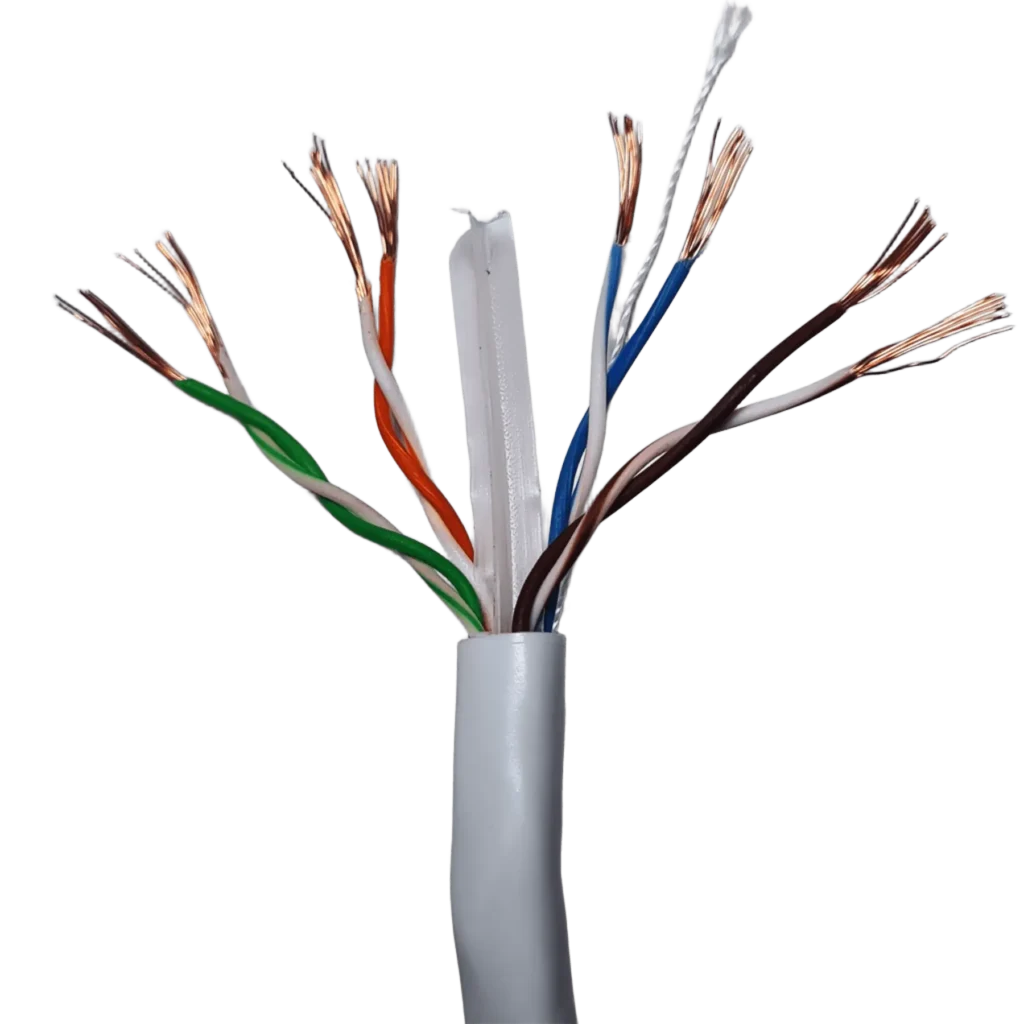 Cable UTP Cat 6 Multifilar 24AWG 305m Blanco – Enerline