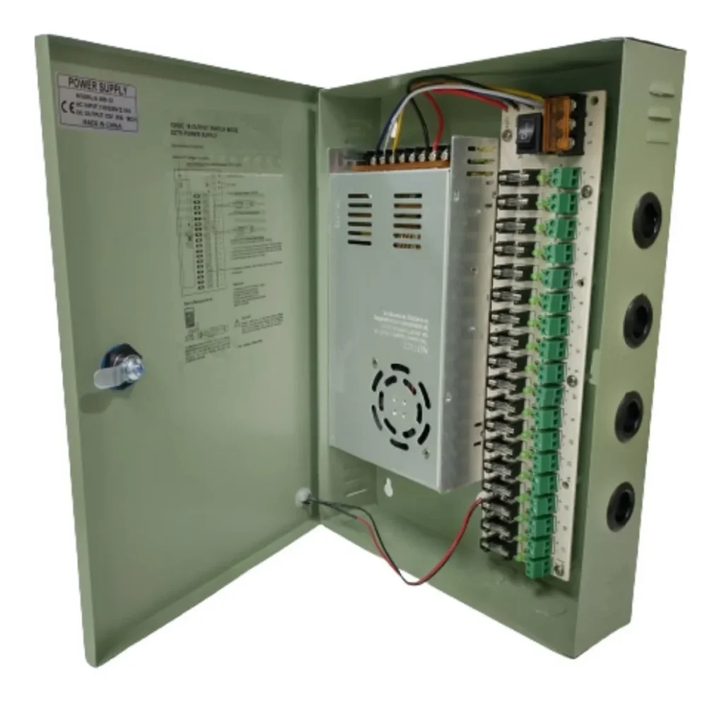 Fuente de Poder Centralizada Sequoia 12V 20A 18 Canales VTRANS12V20A18S