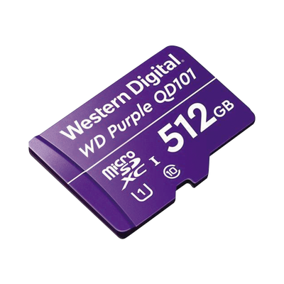 Memoria MicroSD 512GB Western Digital Purple para Videovigilancia