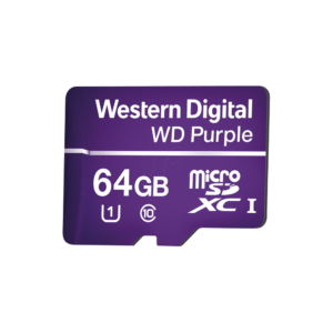 Micro SD Card 64GB Western Digital Purple – Clase 10 Videovigilancia 24/7