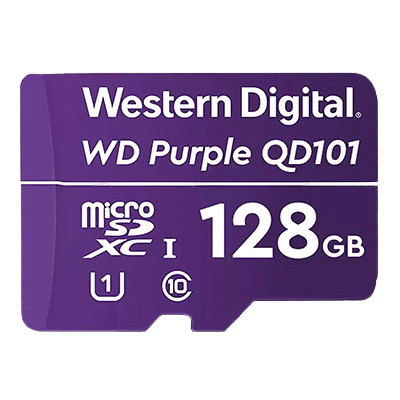 Memoria Micro SD 128GB Western Digital Purple – Videovigilancia 24/7
