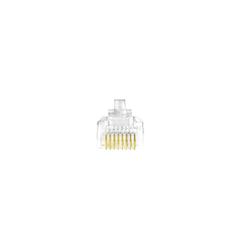 Conector RJ45 Hikvision DS-1M5EUA-15U Cat5E Chapado en Oro (Unidad)