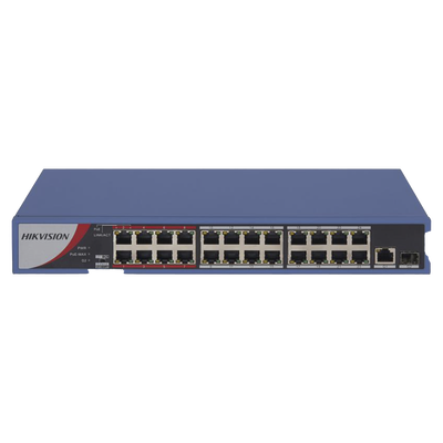 Switch PoE No Administrado 24 Puertos DS-3E0326P-E/M(B)