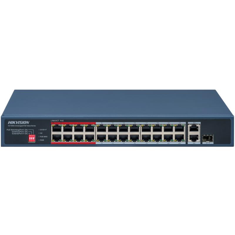 Switch PoE+ Hikvision DS-3E0326P-E/M(C) 24 Puertos 10/100 Mbps No Administrable 230 W