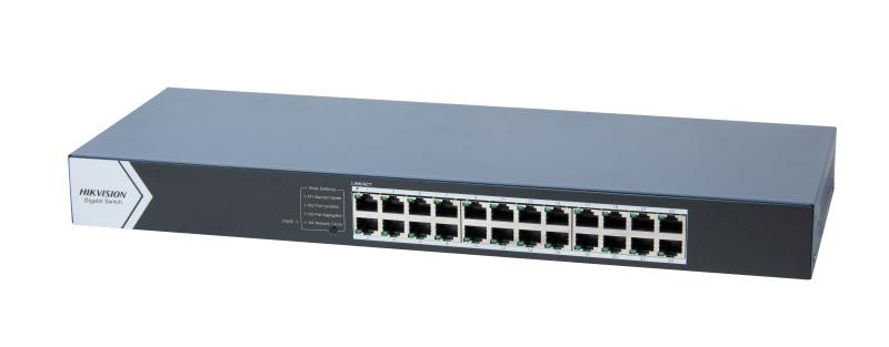 Switch Gigabit Hikvision DS-3E0524-E(C) 24 Puertos 10/100/1000 Mbps No Administrable Rack